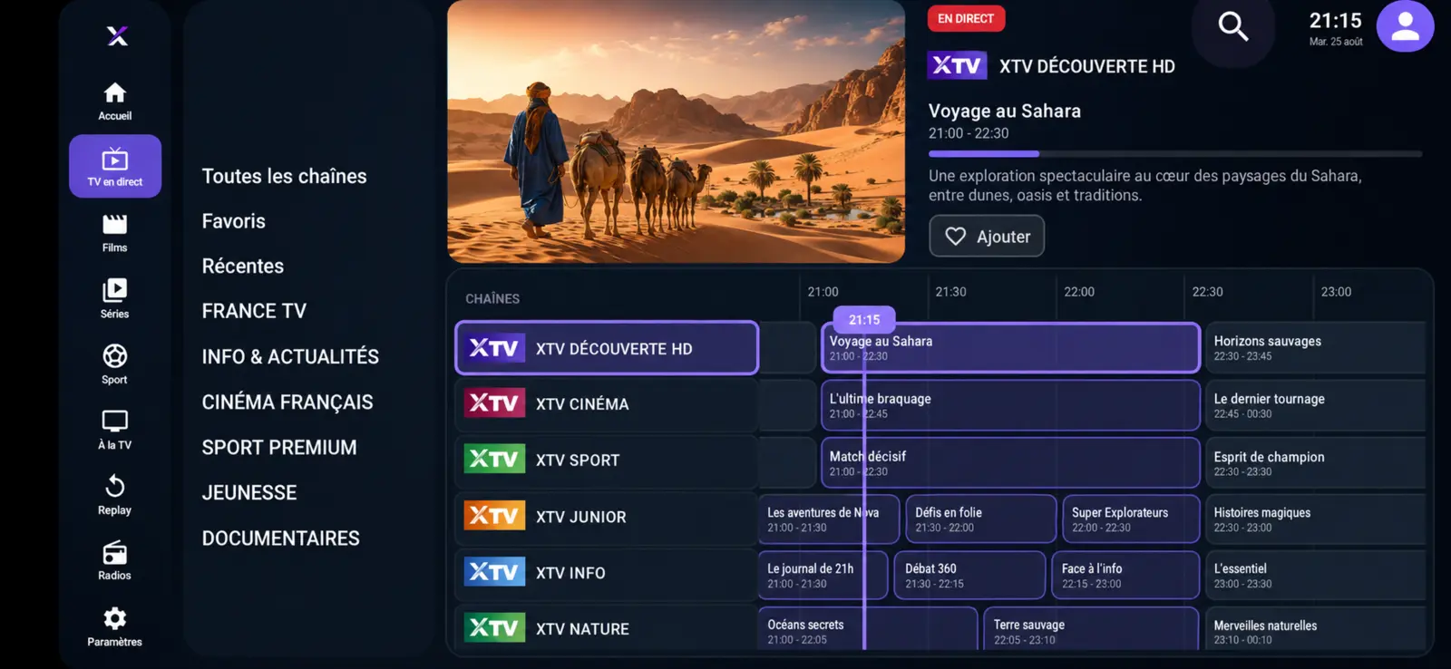 TV en direct et guide des programmes